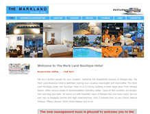Tablet Screenshot of marklandpattaya.com